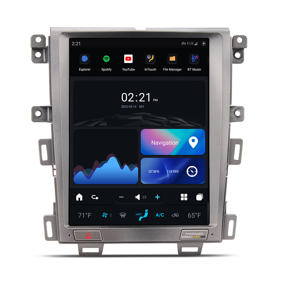 12.1" Android Car GPS Video Player Tesla Screen Car DVD Player For Ford Edge 2008-2014 Car Radio Android Stereo