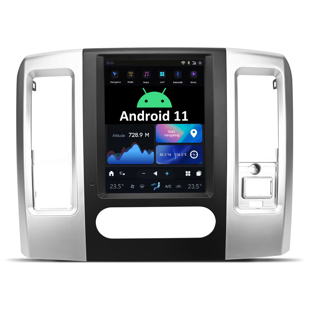 Tesla Android 11 10.4″ Car Radio GPS Navigation For Dodge Ram 2009-2012 Car Multimedia Stereo Player Car Video