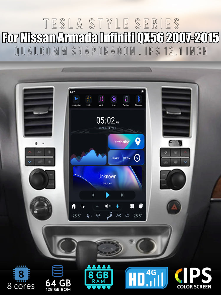 12.1″ Car Radio GPS Navigation For Nissan Armada Patrol Infiniti QX56 2007-2015 Car Multimedia Stereo Player Car Video