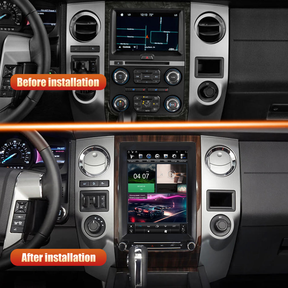 12.1" Android Car GPS Video Player Tesla Screen Car DVD Player For Ford Expedition 2013-2017 Car Radio Android Stereo
