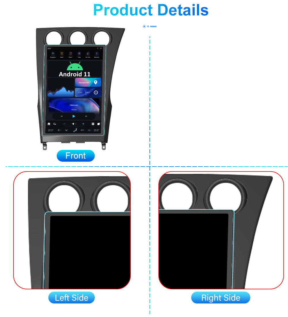 13.6“ Tesla Android System Car Radio Multimedia GPS Navigation For Nissan 350Z 2002-2008+ Stereo Audio Carplay