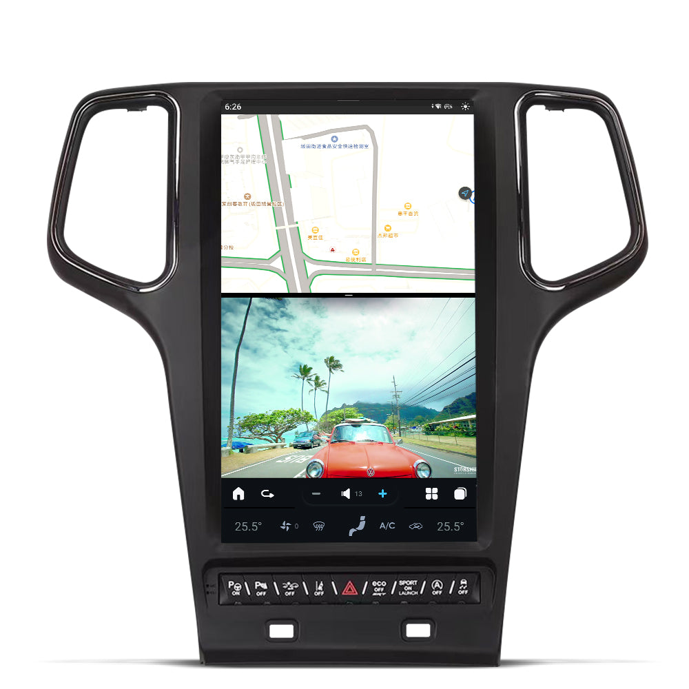 Tesla Android 12 13.6″ Car Radio GPS Navigation For JEEP Grand Cherokee 2010-2019 Car Multimedia Stereo Player Car Video