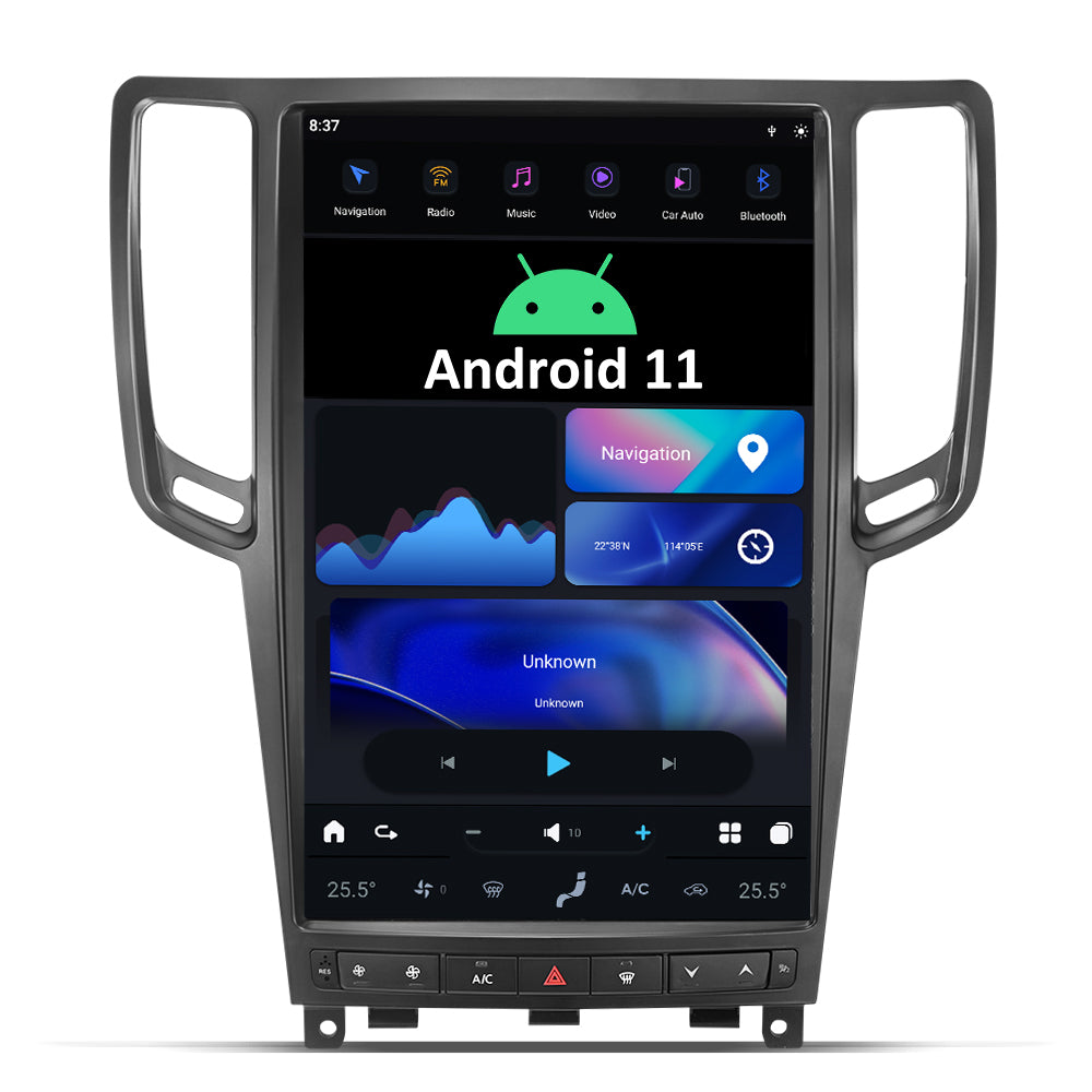 Tesla Android 11 14.4″ autoradio GPS Navigation pour Infiniti G37 2007-2013 voiture multimédia lecteur stéréo voiture vidéo