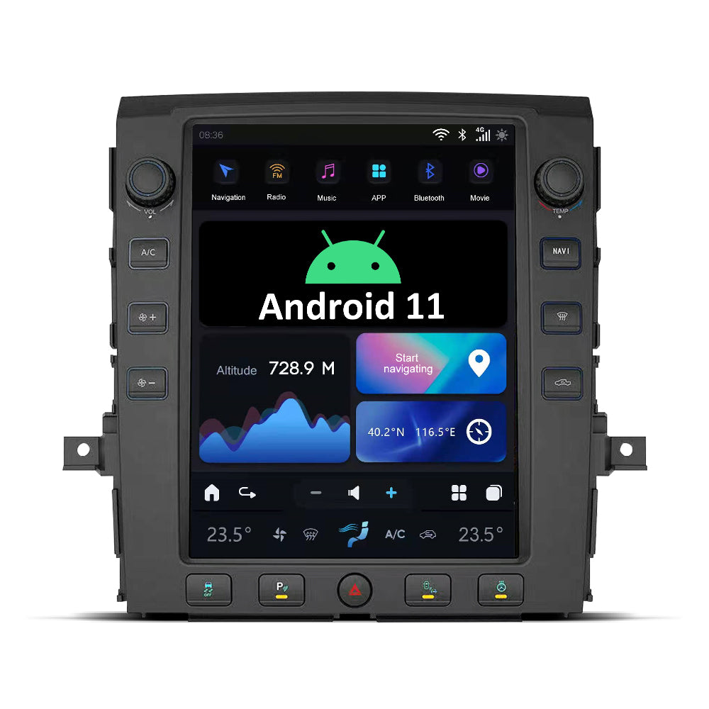 Tesla Android 11 12.1″ Car Radio GPS Navigation For Nissan Titan 2016-2019 Car Multimedia Stereo Player Car Video