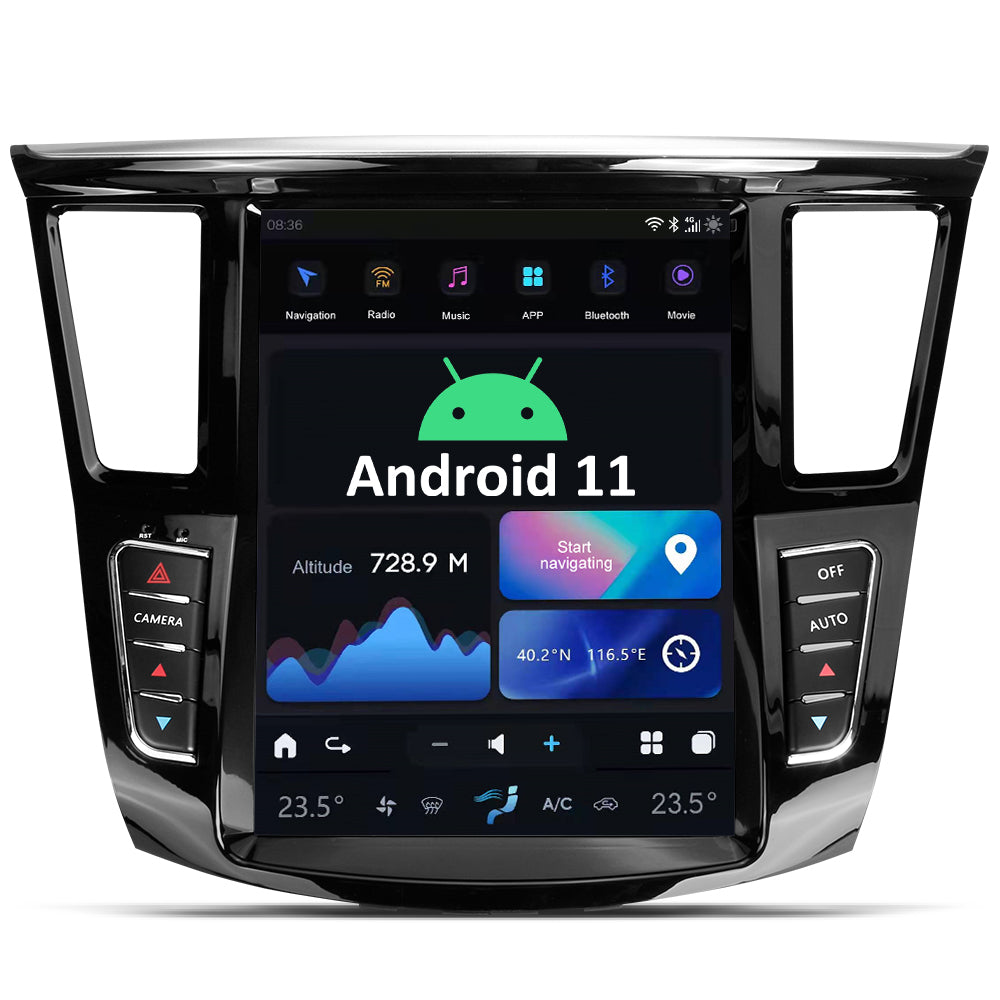 Tesla Android 11 12.1″ Car Radio GPS Navigation For Infiniti QX60 JX Series 2011-2020 Car Multimedia Stereo Player Car Video