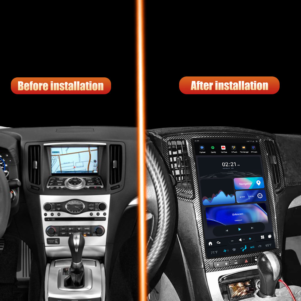 Tesla Android 11 14.4″ autoradio GPS Navigation pour Infiniti G37 2007-2013 voiture multimédia lecteur stéréo voiture vidéo