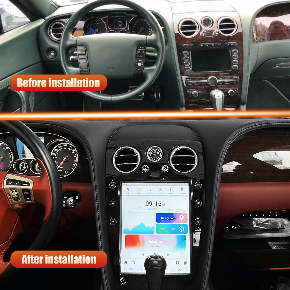 Tesla Android 11 12.1 ″ autoradio GPS Navigation pour Bentley Continental 2003-2019 voiture multimédia lecteur stéréo voiture vidéo