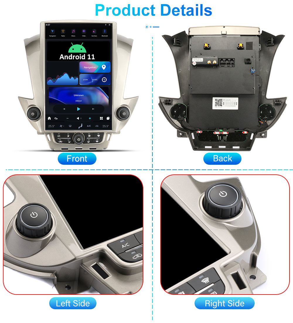 Tesla Android 11 14.4″ Autoradio GPS Navigation Pour GMC Chevrolet Tahoe Suburban 2015-2018 Lecteur multimédia stéréo de voiture Vidéo de voiture