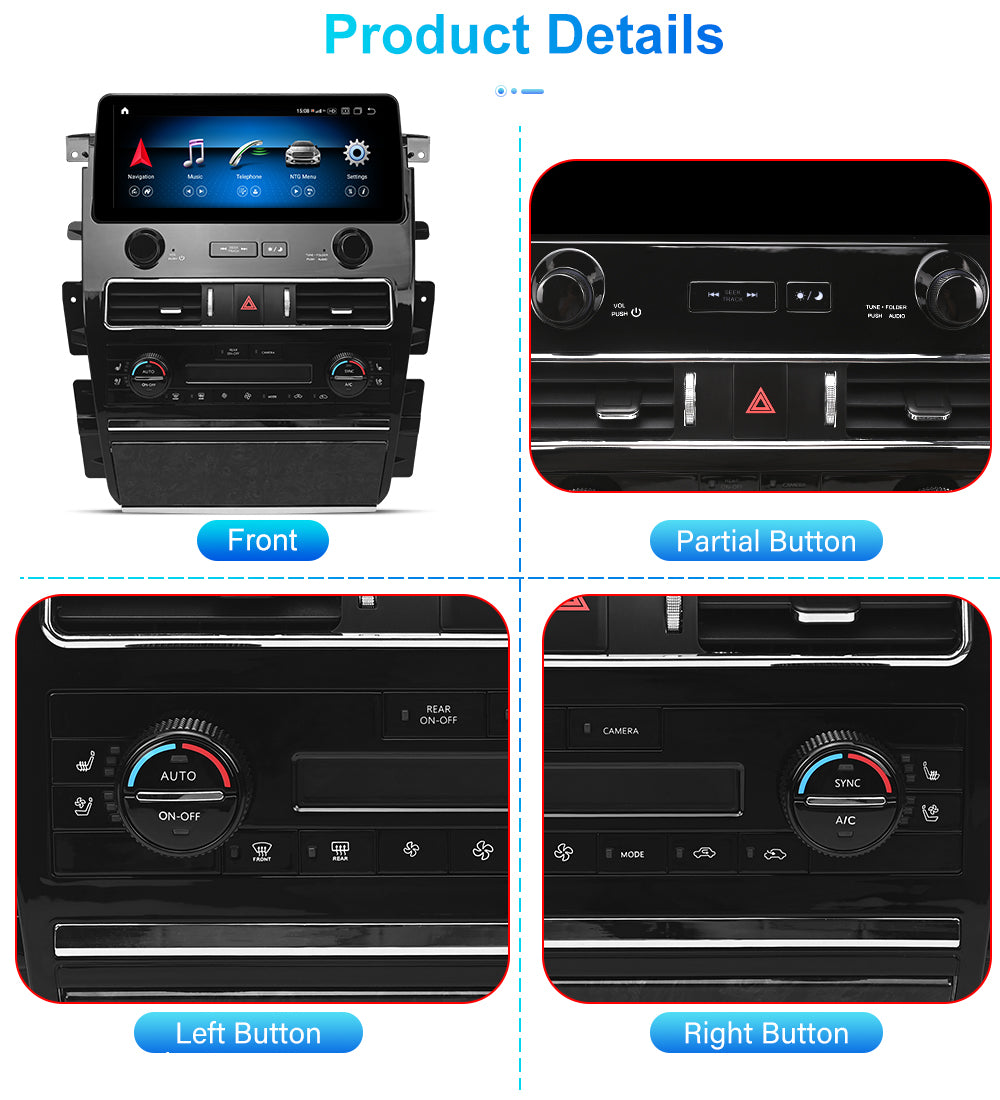 12.3″ Car Radio GPS Navigation For Infiniti QX80 QX56 Nissan Armada Patrol Y62 2010-2022 Car Multimedia Stereo Player Car Video