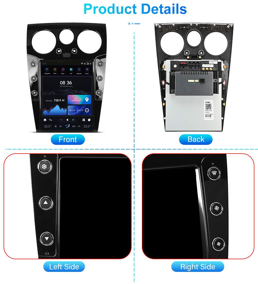 Tesla Android 11 12.1 ″ autoradio GPS Navigation pour Bentley Continental 2003-2019 voiture multimédia lecteur stéréo voiture vidéo