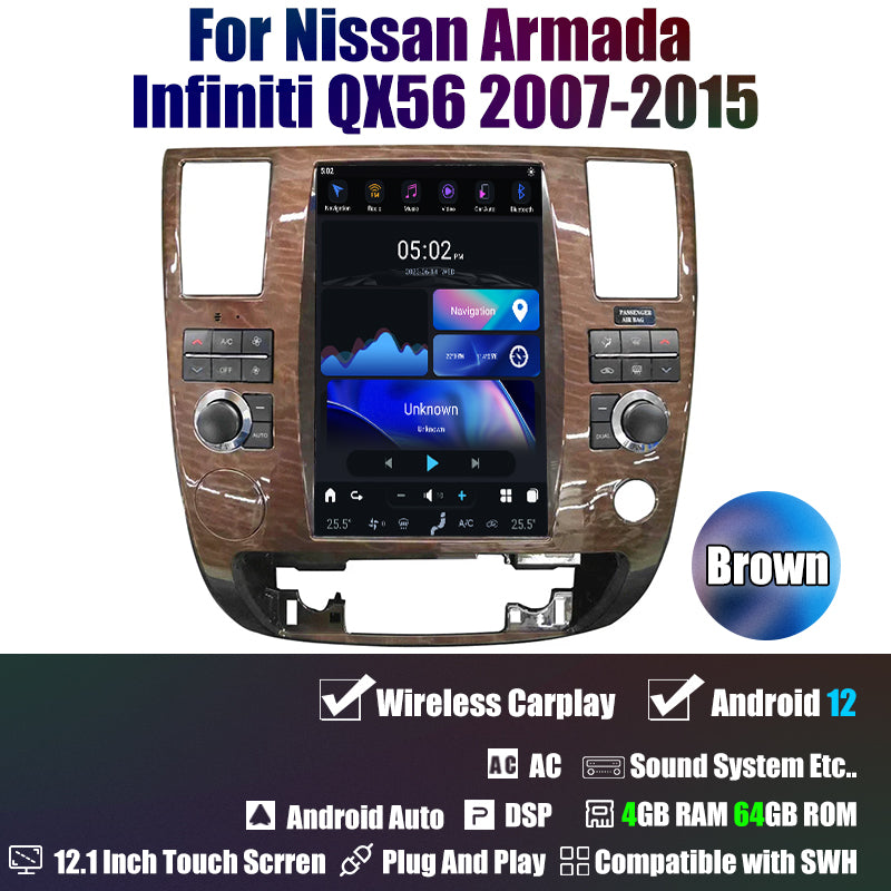 12.1″ Car Radio GPS Navigation For Nissan Armada Patrol Infiniti QX56 2007-2015 Car Multimedia Stereo Player Car Video